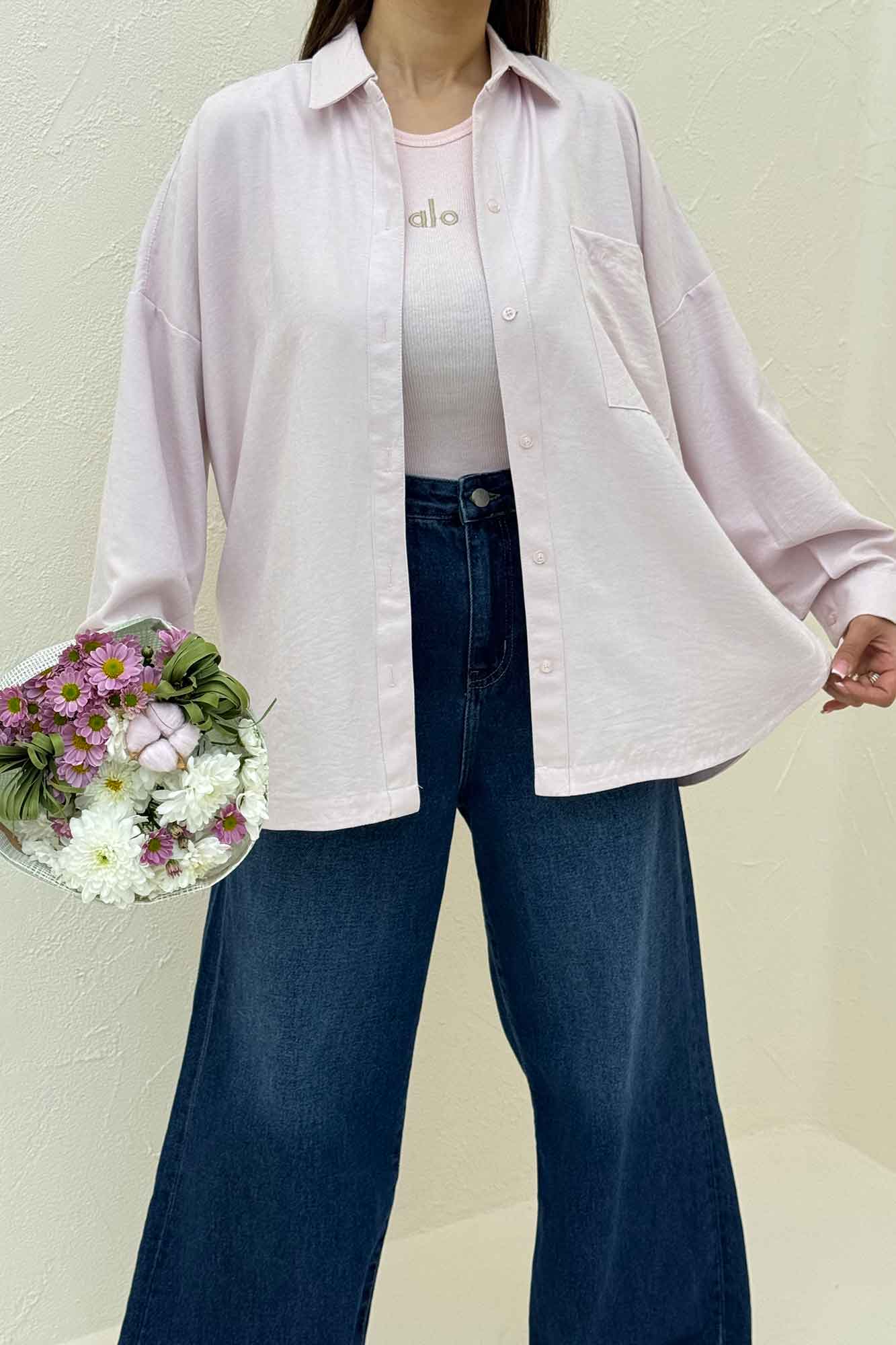 شومیز مانتویی بغل هلال لاریسا