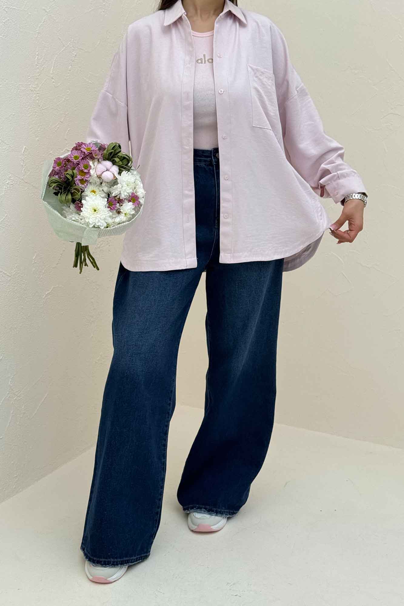 شومیز مانتویی بغل هلال لاریسا