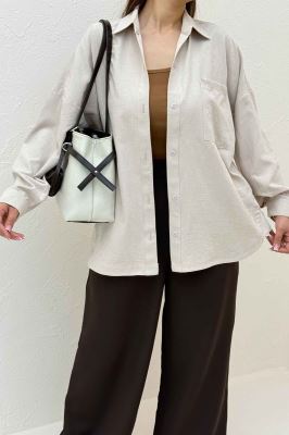 شومیز مانتویی بغل هلال لاریسا