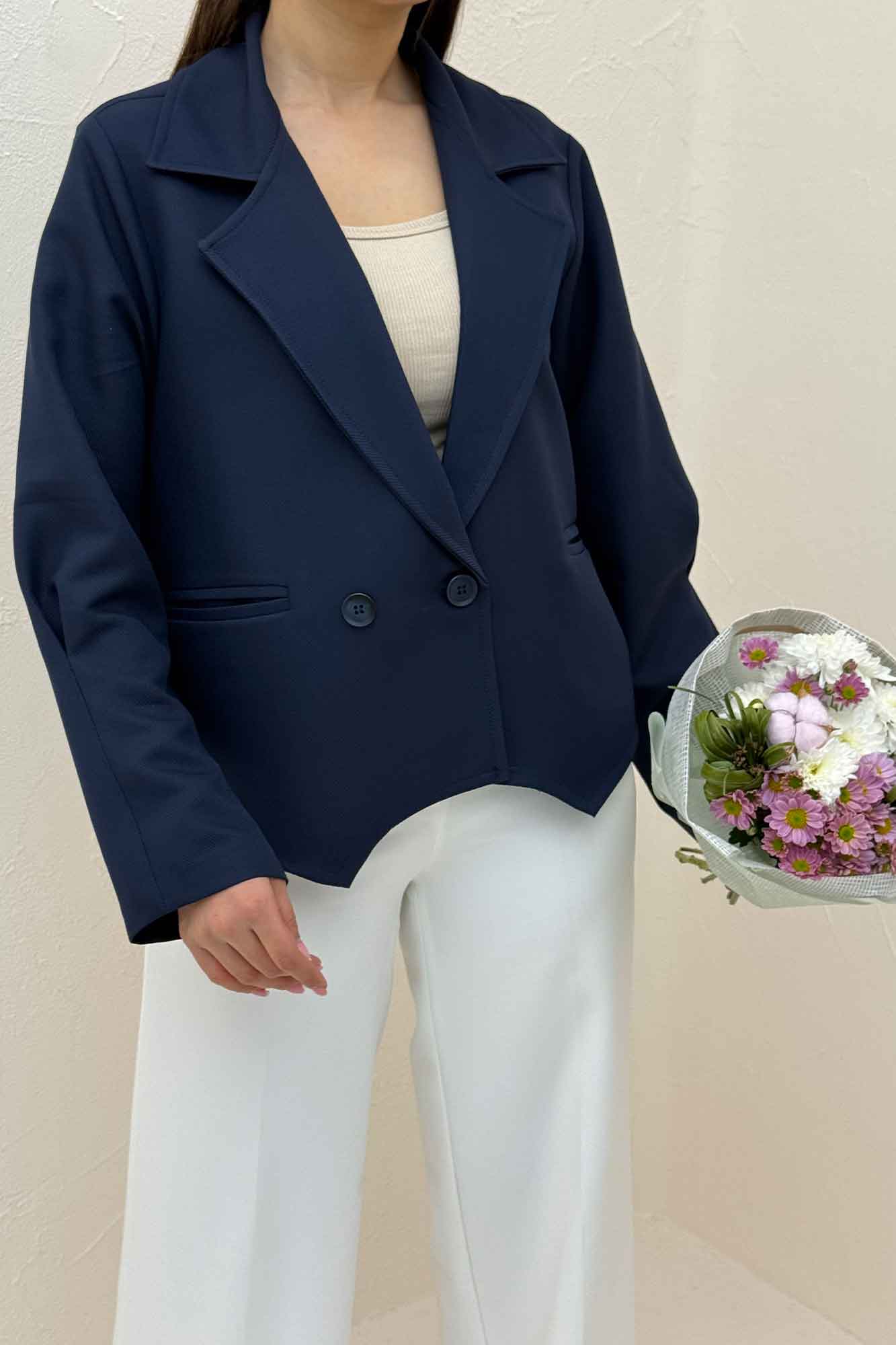 کت مازراتی کجراه لبه هفتی آستین پیله