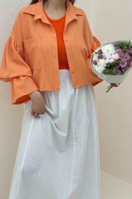 ست شومیز و دامن اطلس بلوسا