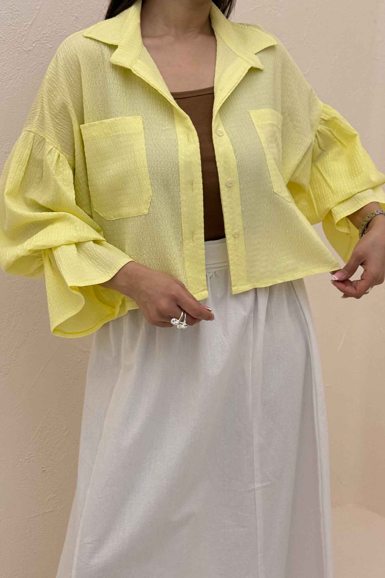 ست شومیز و دامن اطلس بلوسا