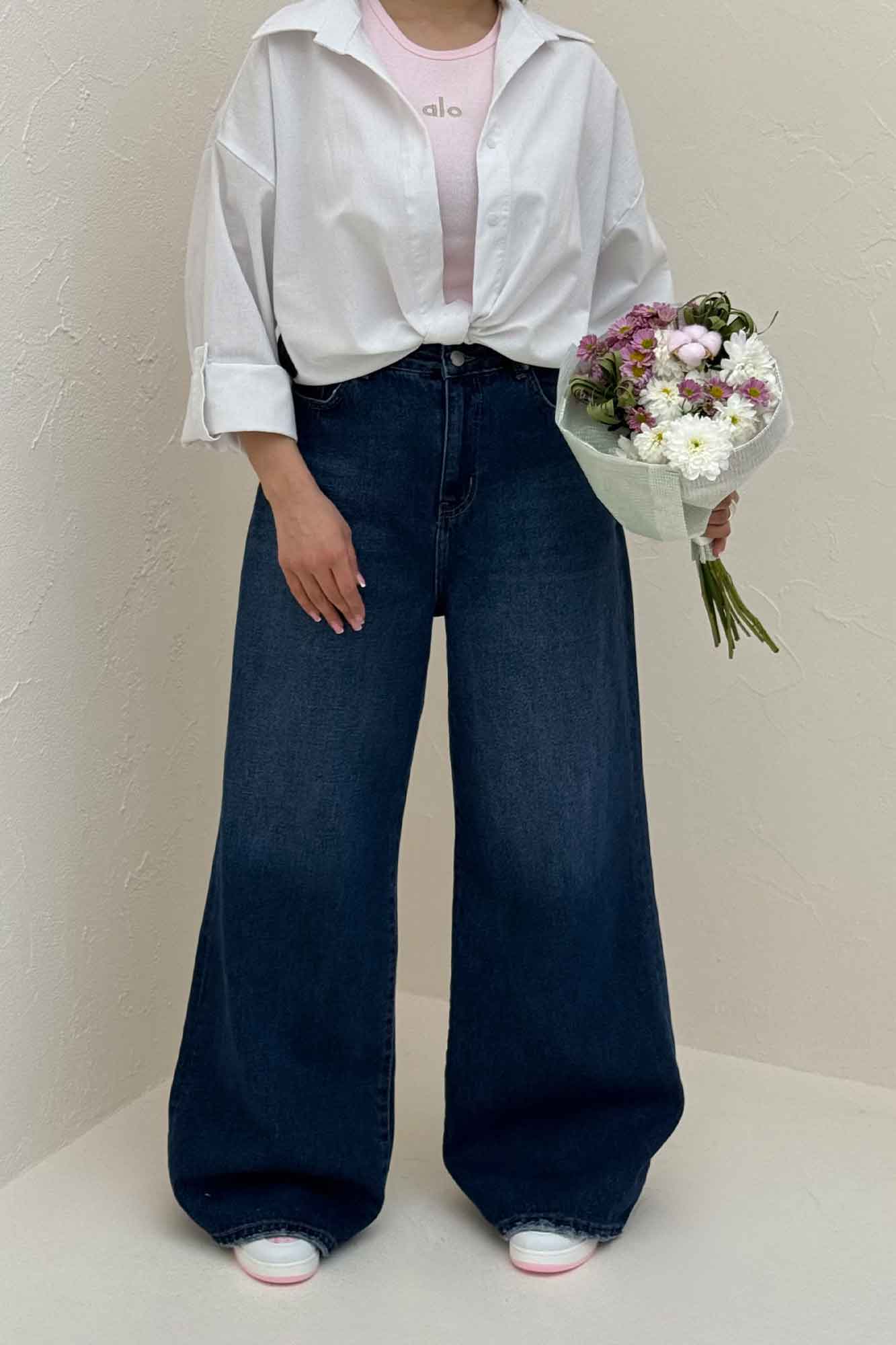 شومیز گره ای بیسیک لینن