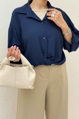 شومیز گره ای اطلس 