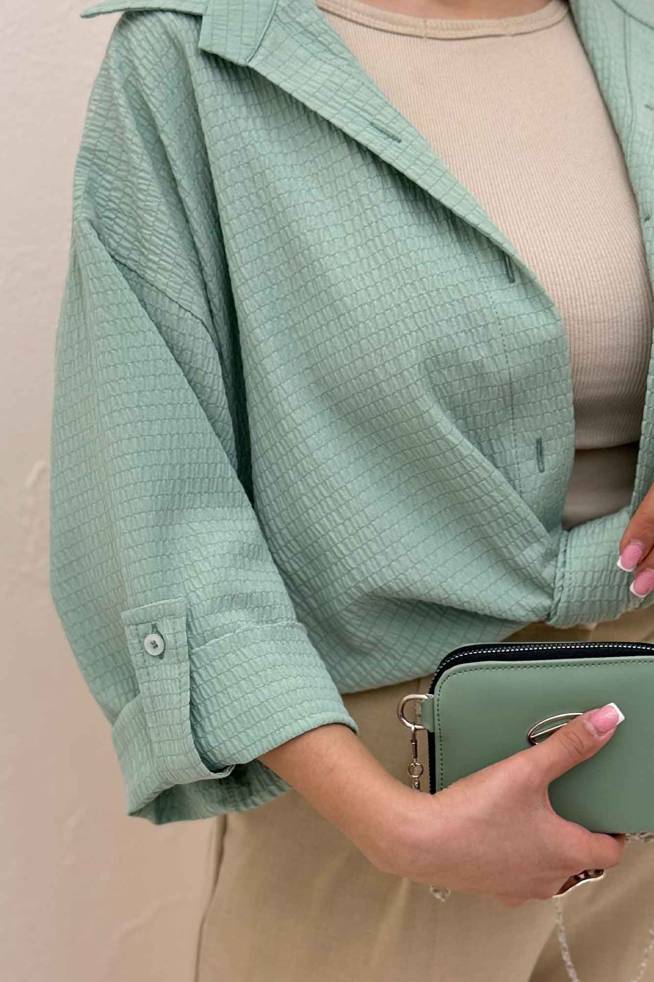 شومیز گره ای اطلس 