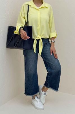 شومیز گره ای اطلس 