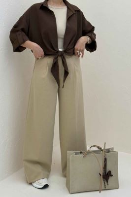 شومیز گره ای اطلس 