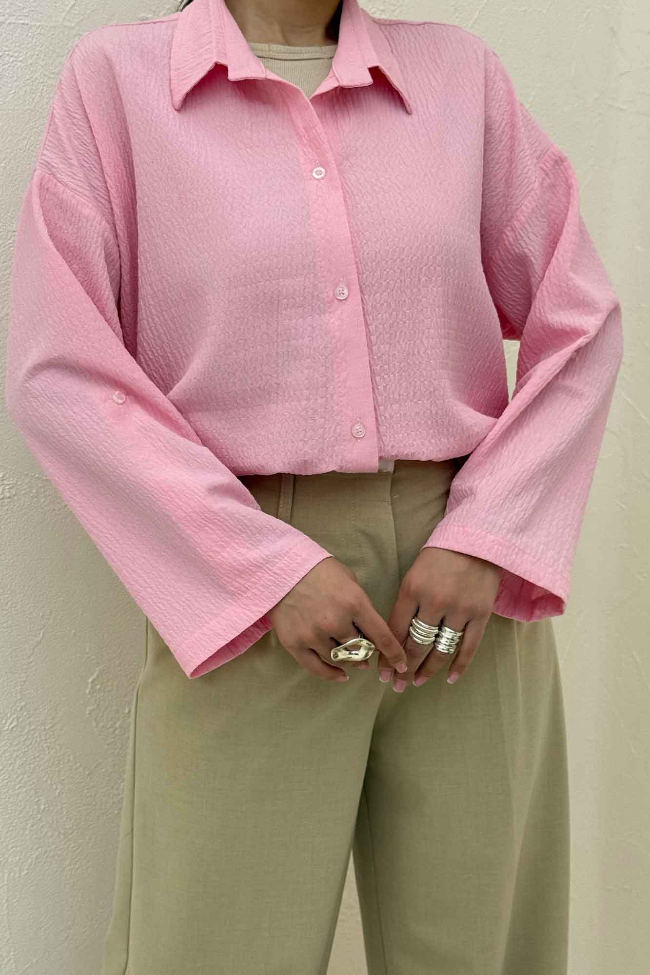 شومیز گره ای اطلس 