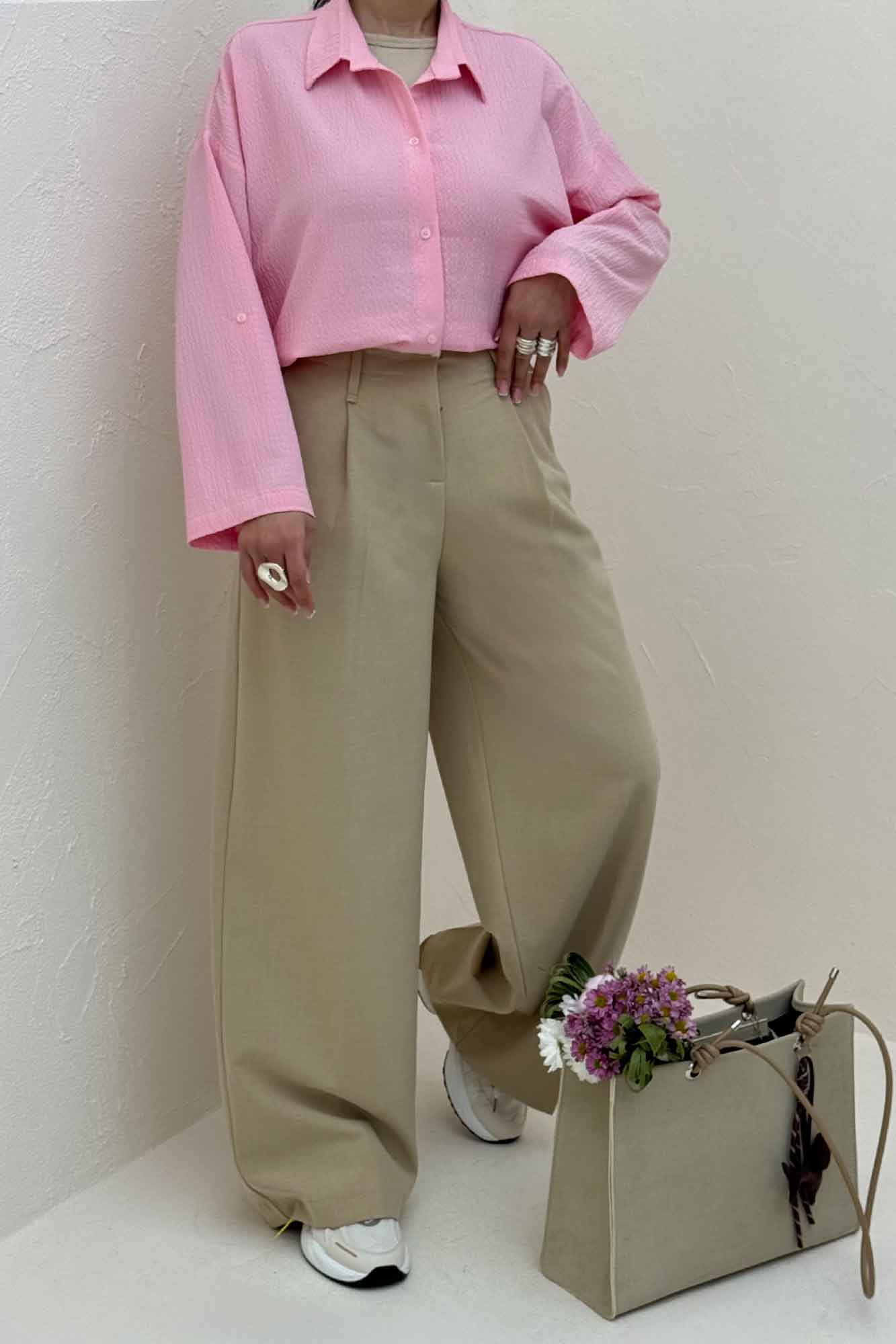 شومیز گره ای اطلس 