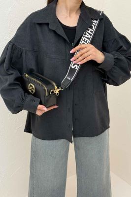 شومیز مانتویی آستین چین دار لاریسا