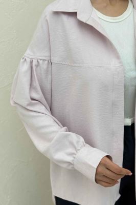 شومیز مانتویی آستین چین دار لاریسا