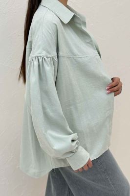 شومیز مانتویی آستین چین دار لاریسا