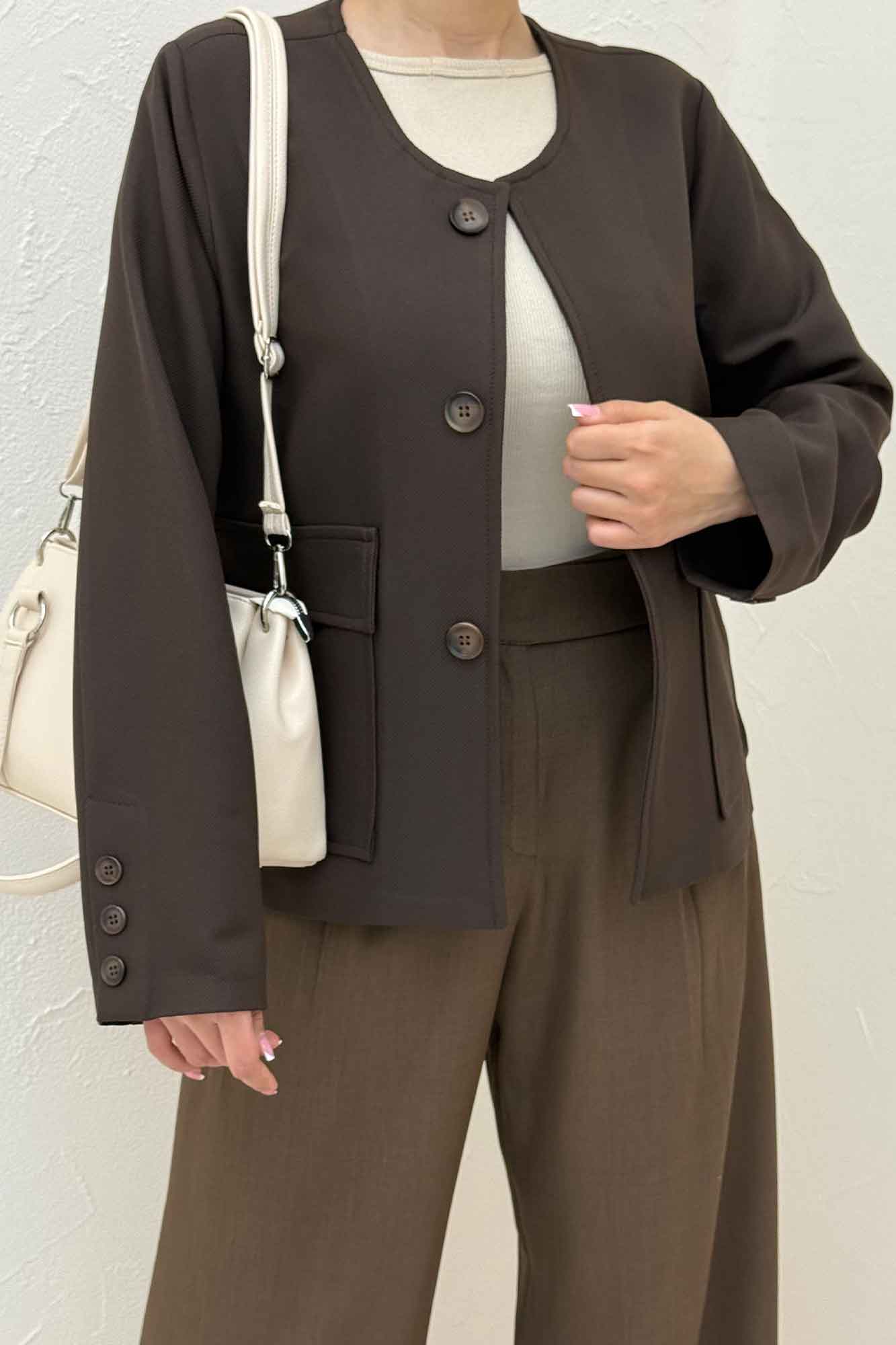 کت مازراتی کجراه یقه گرد ARLO