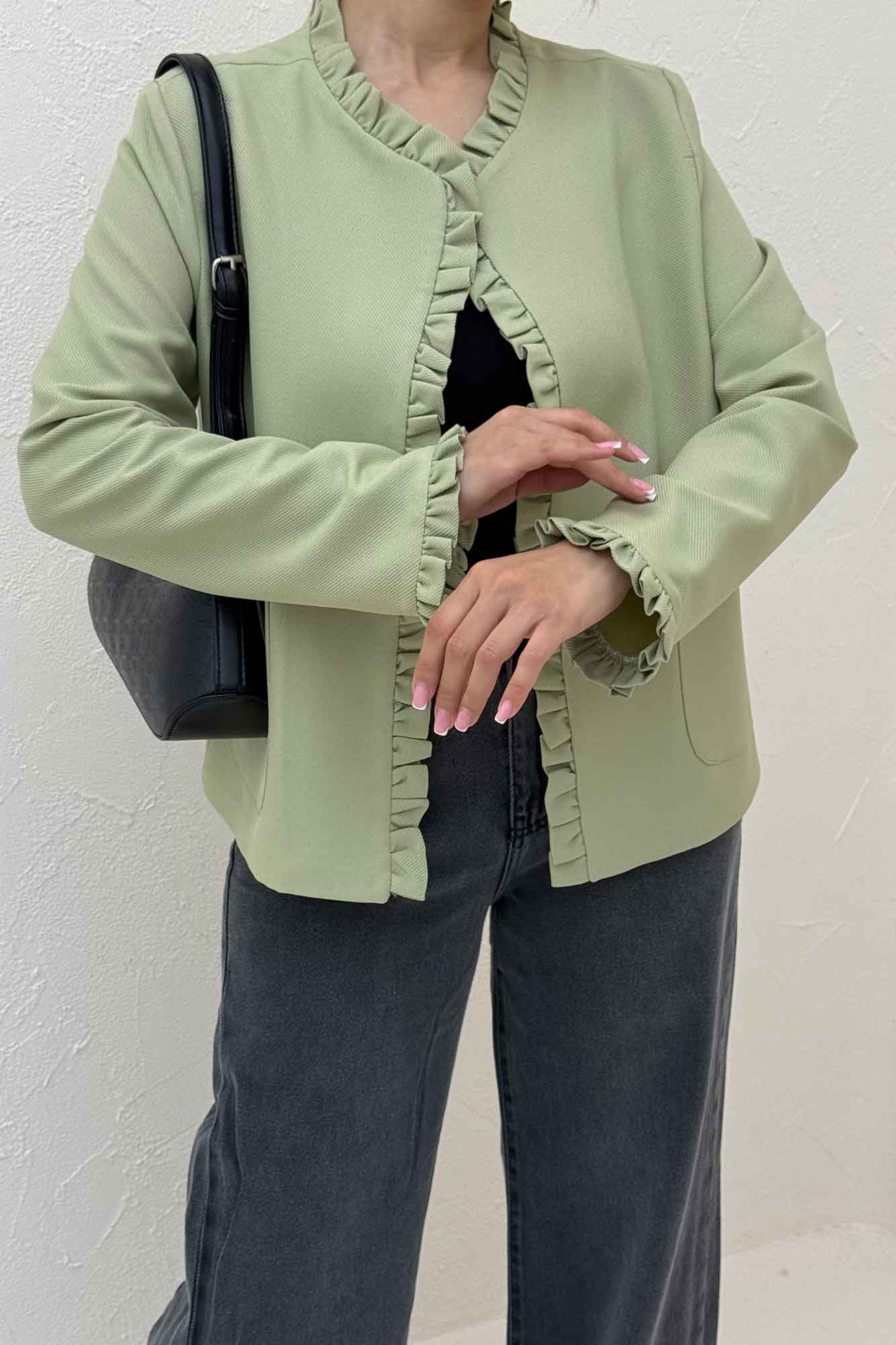 کت مازراتی کجراه لبه چین دار ERNEST