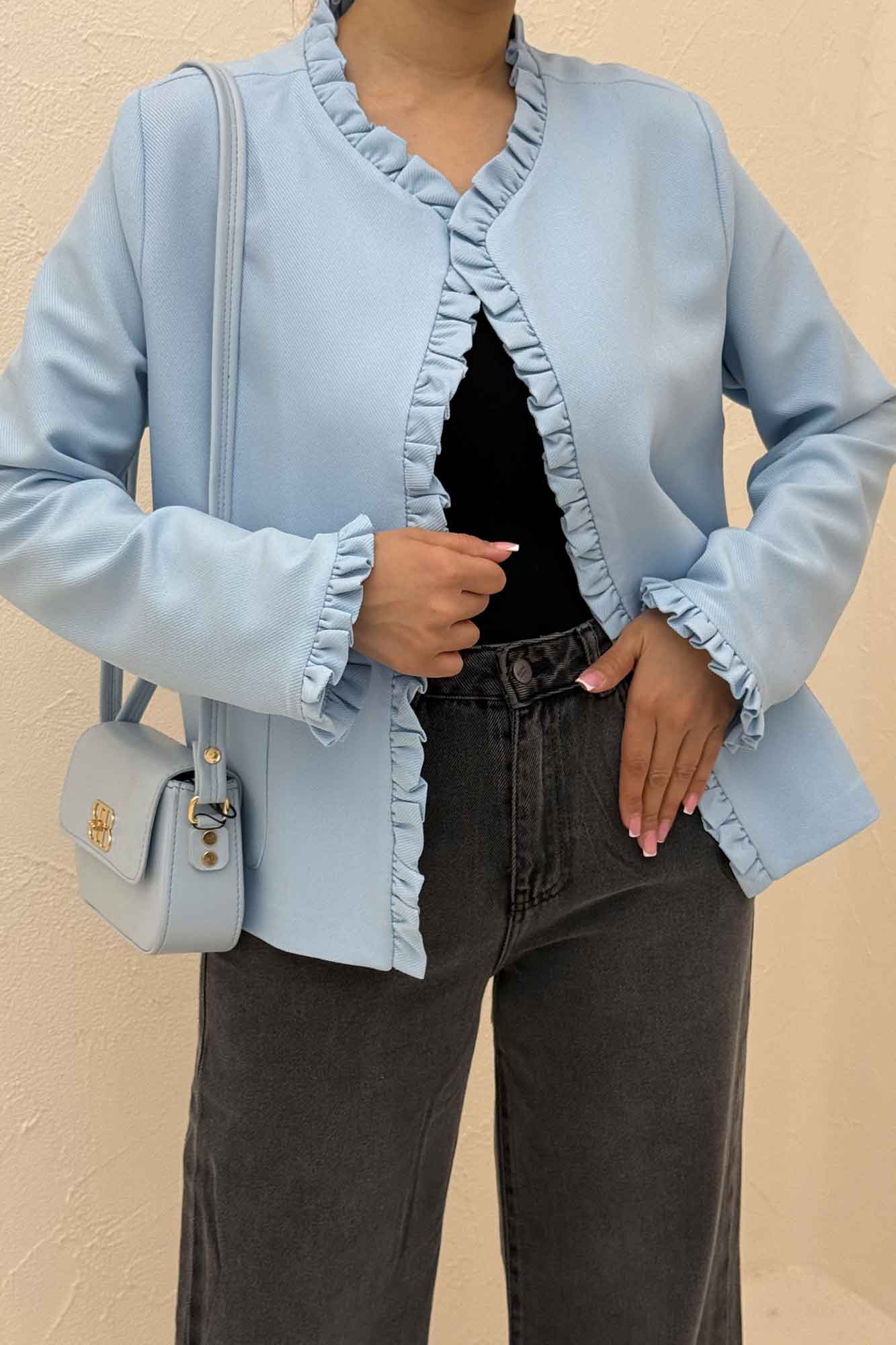 کت مازراتی کجراه لبه چین دار ERNEST