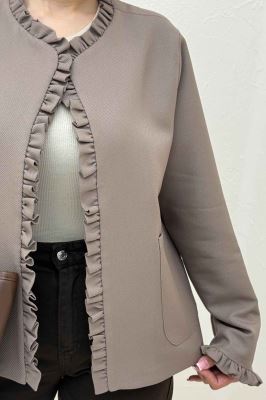 کت مازراتی کجراه لبه چین دار ERNEST