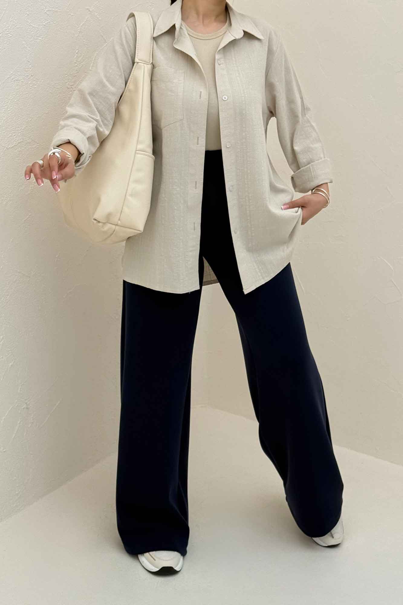 شومیز مانتویی تک جیب کادنزا کد 79