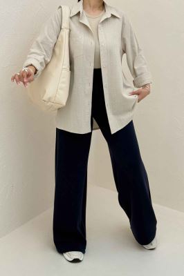 شومیز مانتویی تک جیب کادنزا کد 79