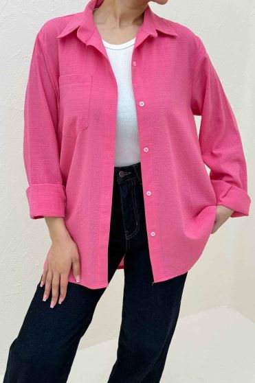 شومیز مانتویی تک جیب کادنزا کد 79