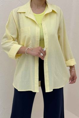 شومیز مانتویی تک جیب کادنزا کد 79