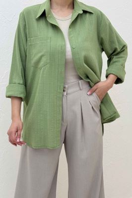 شومیز مانتویی تک جیب کادنزا کد 79