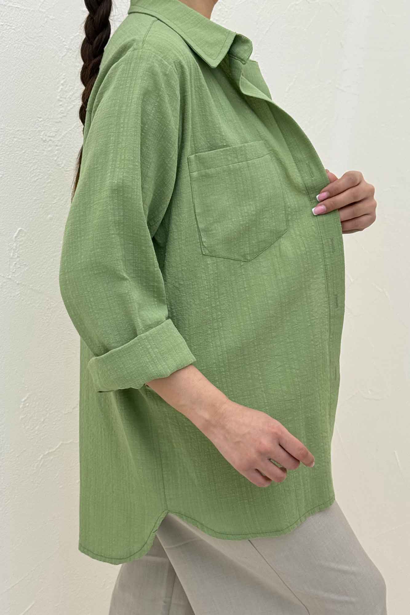 شومیز مانتویی تک جیب کادنزا کد 79