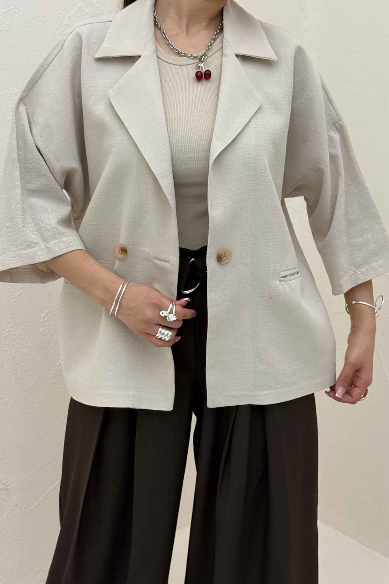 کت آستین سه رب جیب فیلتو کادنزا