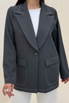 کت بزیاق یقه انگلیسی لایسا