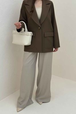 کت بزیاق یقه انگلیسی لایسا