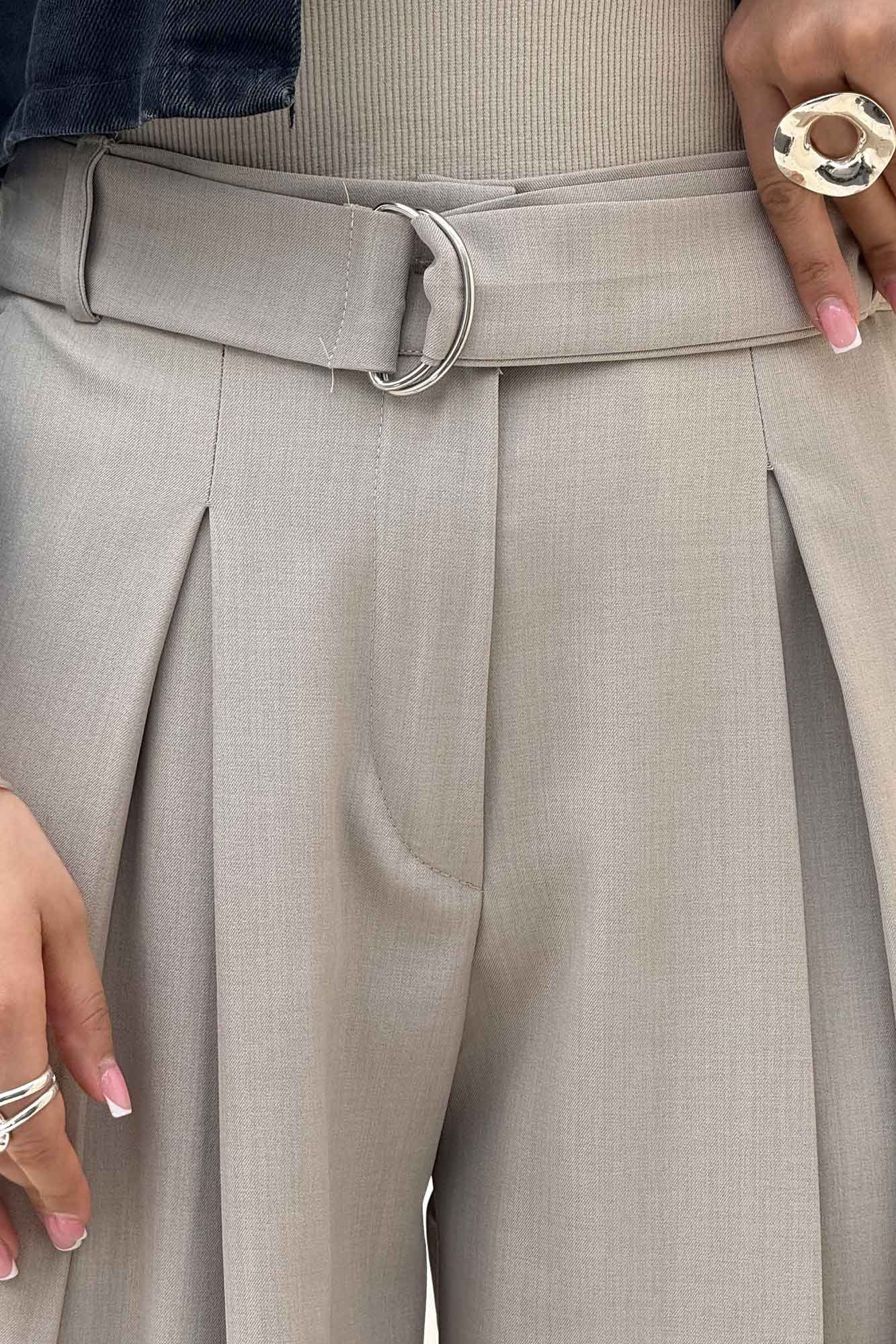 شلوار بزیاق بگ کمربند حلقه ای