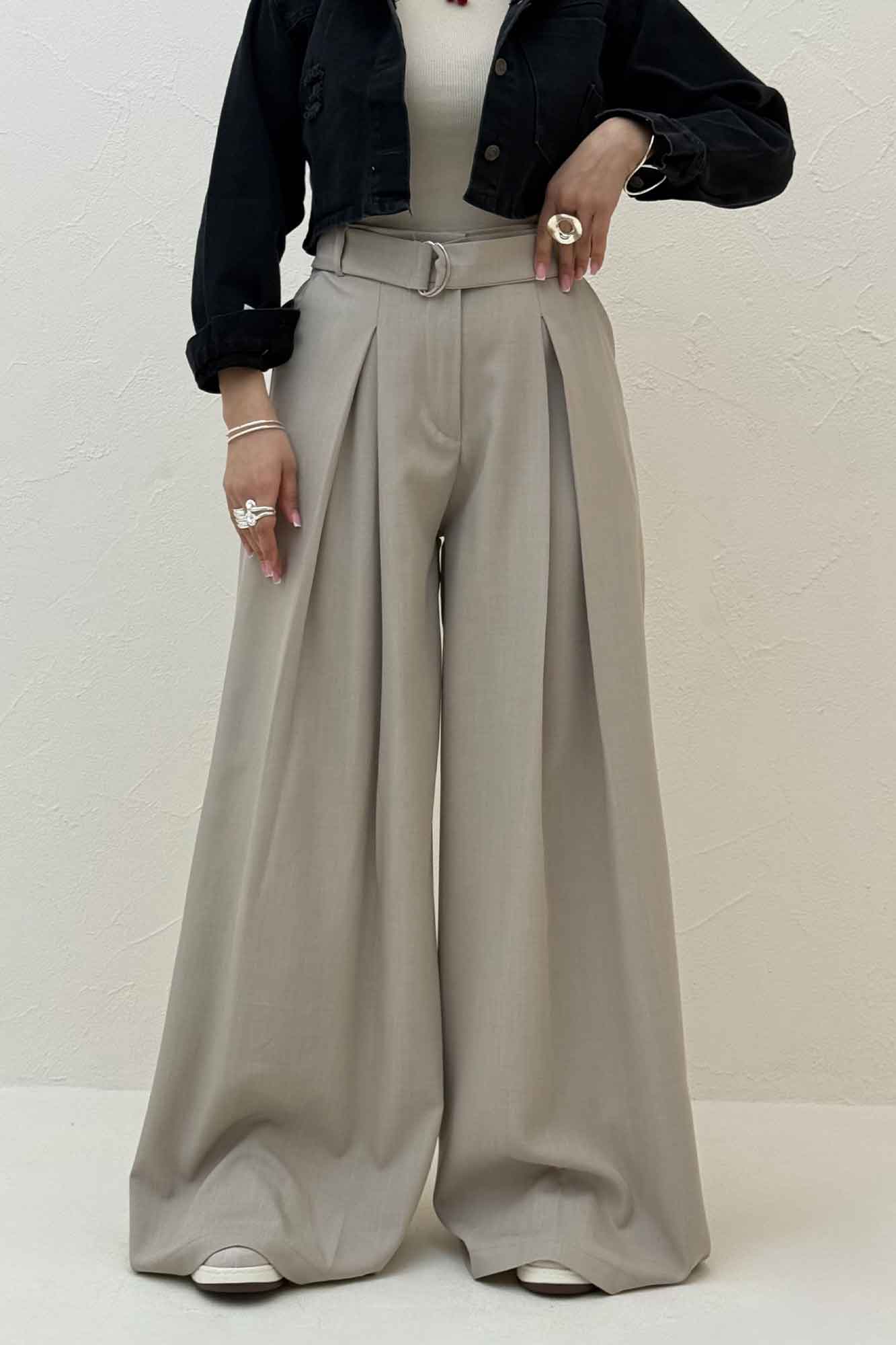 شلوار بزیاق بگ کمربند حلقه ای