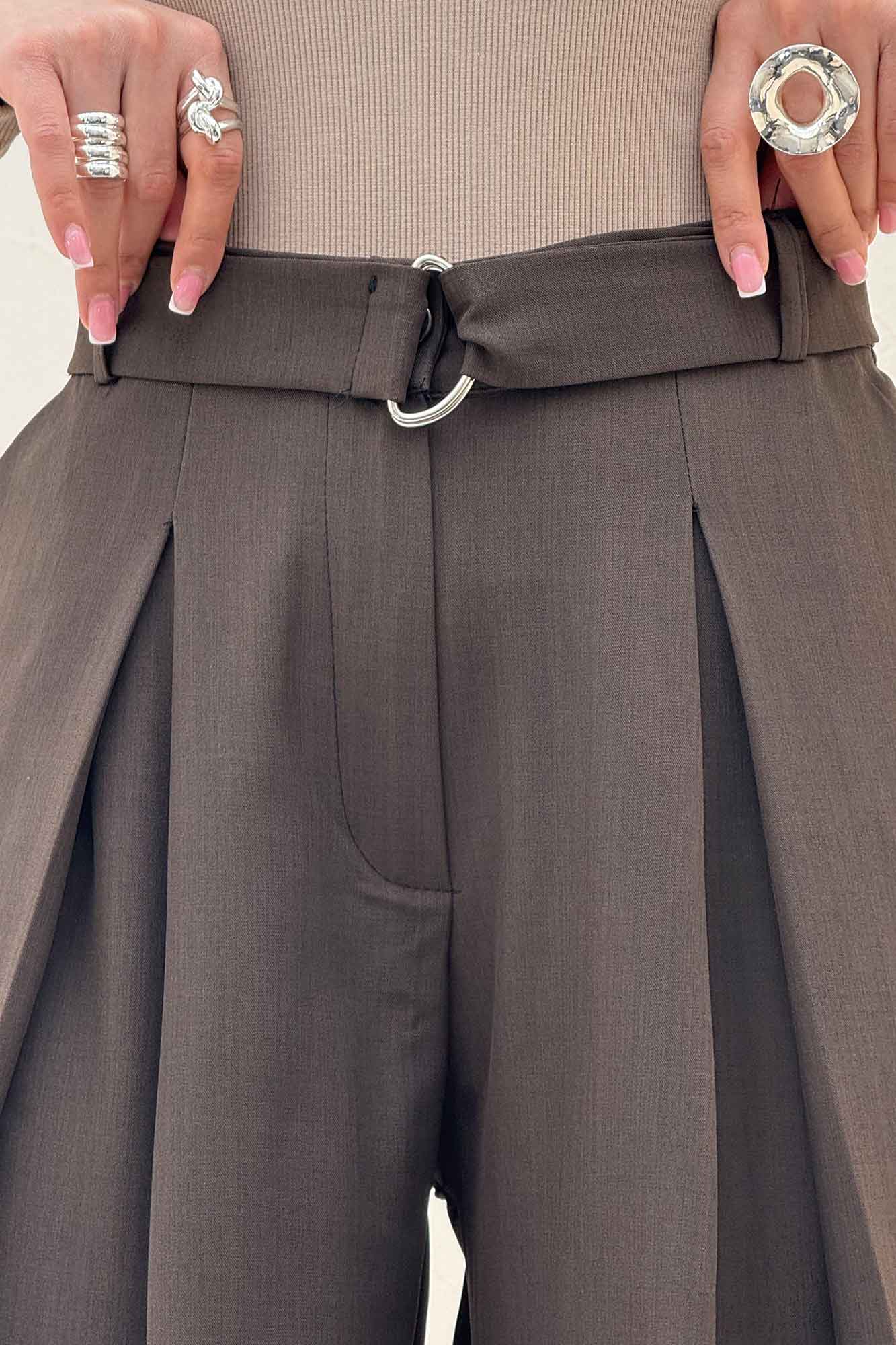 شلوار بزیاق بگ کمربند حلقه ای