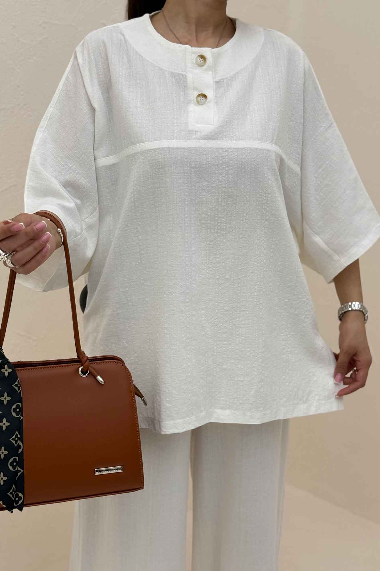 ست شومیز و شلوار چاکدار آمیرو