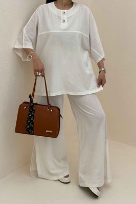 ست شومیز و شلوار چاکدار آمیرو