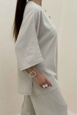 ست شومیز و شلوار چاکدار آمیرو