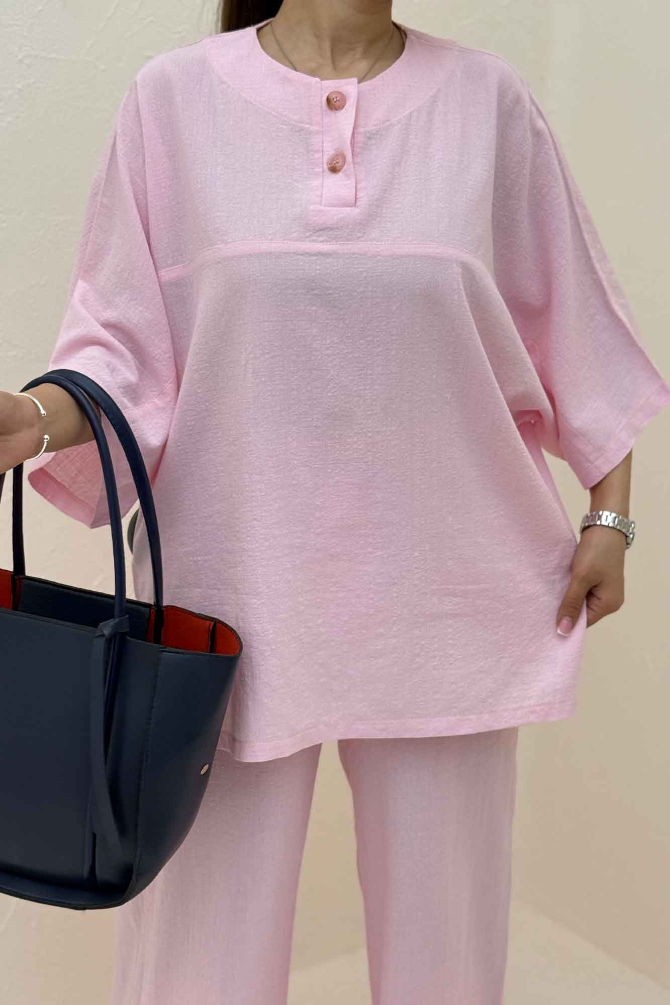 ست شومیز و شلوار چاکدار آمیرو