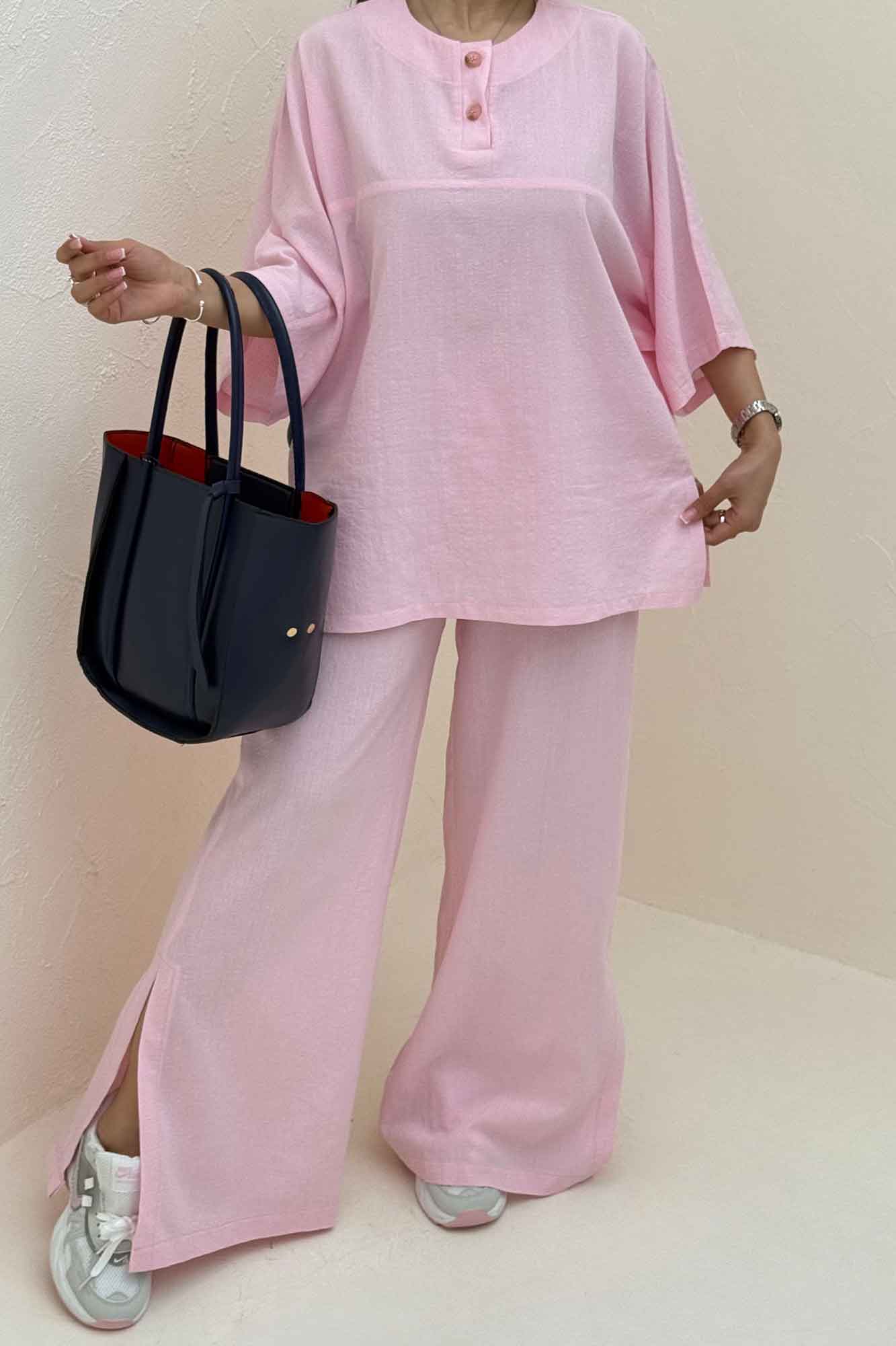 ست شومیز و شلوار چاکدار آمیرو