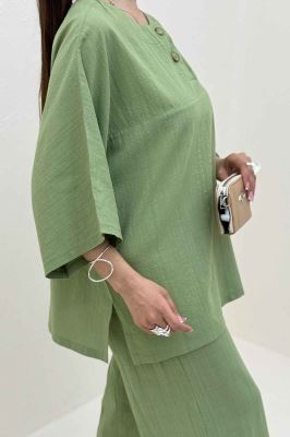 ست شومیز و شلوار چاکدار آمیرو