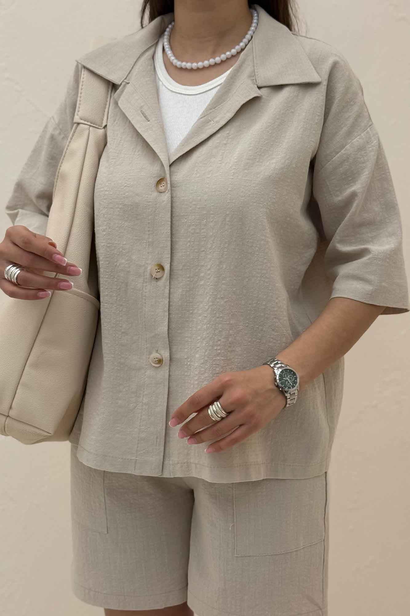 ست شومیز و شلوارک کادنزا 