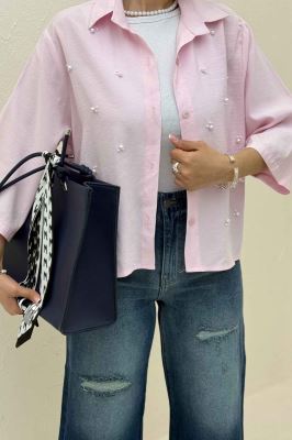 شومیز مدال مروارید دوزی