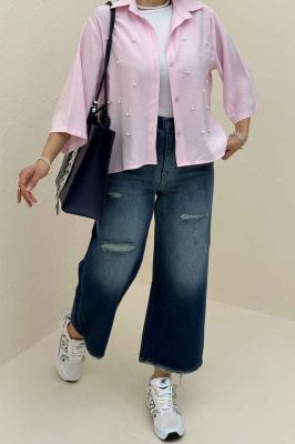 شومیز مدال مروارید دوزی