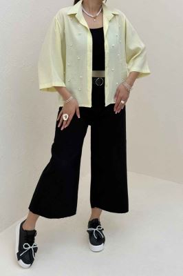 شومیز مدال مروارید دوزی