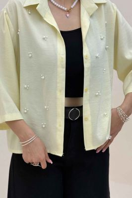 شومیز مدال مروارید دوزی