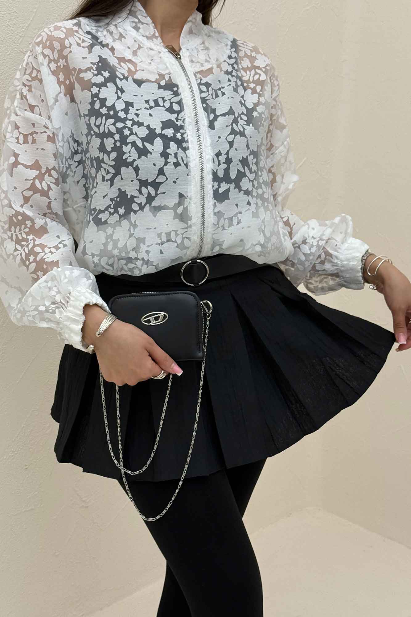 بامبر شیشه ای طرح گل