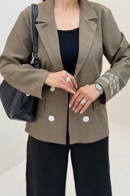 کت یقه انگلیسی پشت گلدوزی