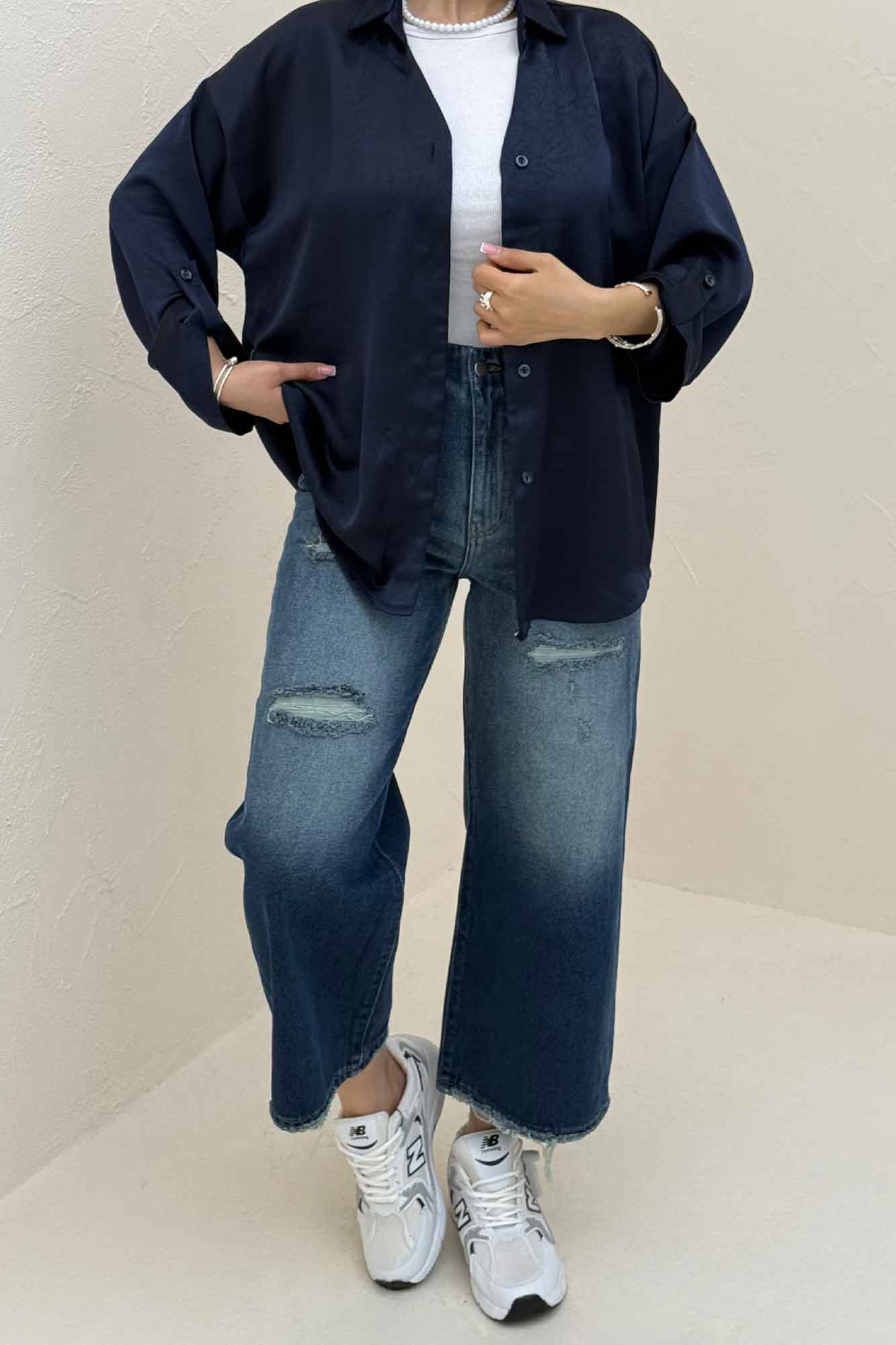 شومیز پشت پیله ساتن ابریشم 