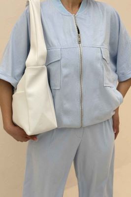 ست بامبر و شلوار جیب پاکتی لاریسا