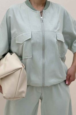 ست بامبر و شلوار جیب پاکتی لاریسا