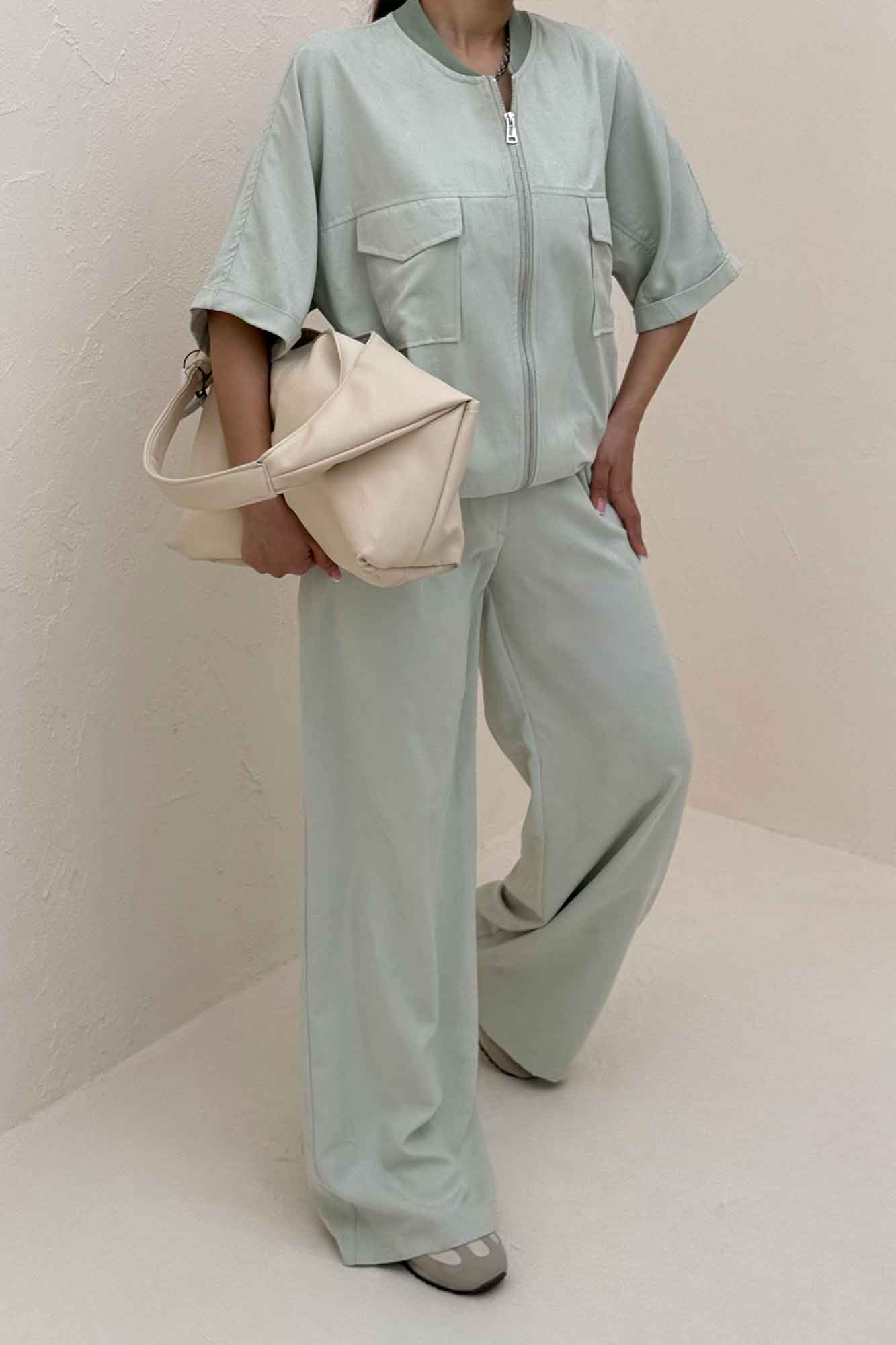 ست بامبر و شلوار جیب پاکتی لاریسا