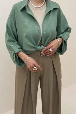 شومیز گره ای شانتون پاگن دار